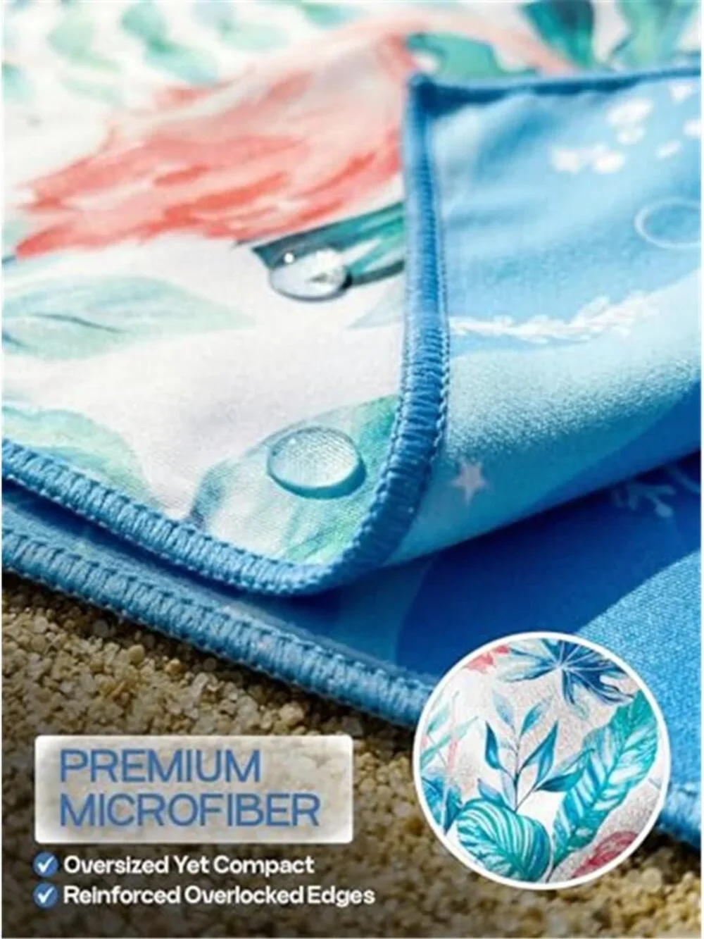 Towels  2 Pack Microfiber Beach Towel (32 x 71 Inches) Oversized